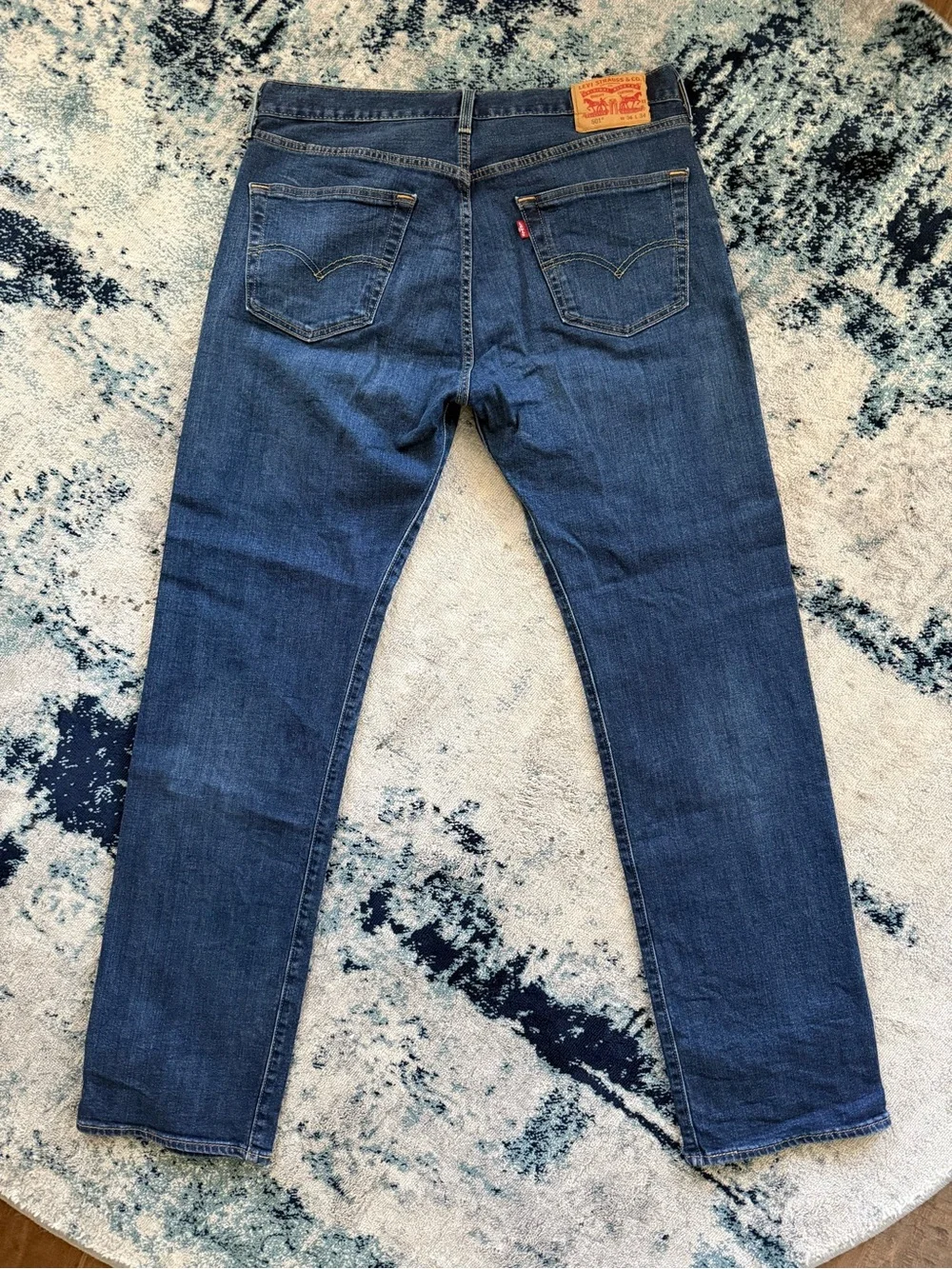 Levi's Unisex Dark Blue Straight Jeans
